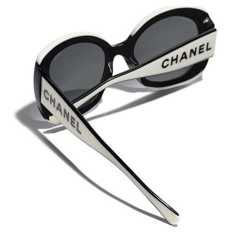 chanel black and white sunglasses 2011|chanel sunglasses with chain 2022.